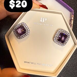 A Surprising Stud, February birthday earrings